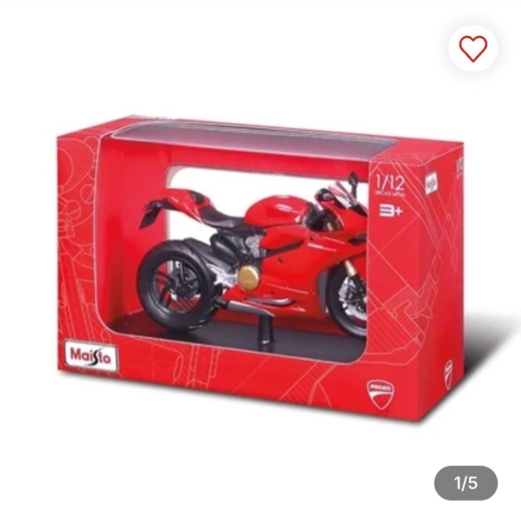 Top Gear Maisto Diecast Ducati 1199 Panigale 1:12 - Merah