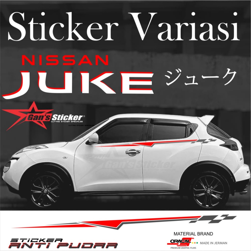 Premium Cutting Sticker Nissan Juke Aksesoris Sticker Mobil Nissan Juke