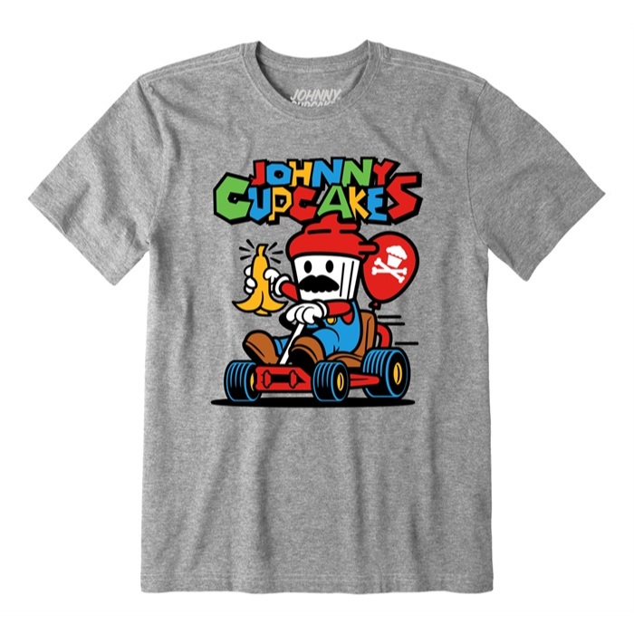 JOHNNY CUPCAKES RED RACING GREY SIZE L