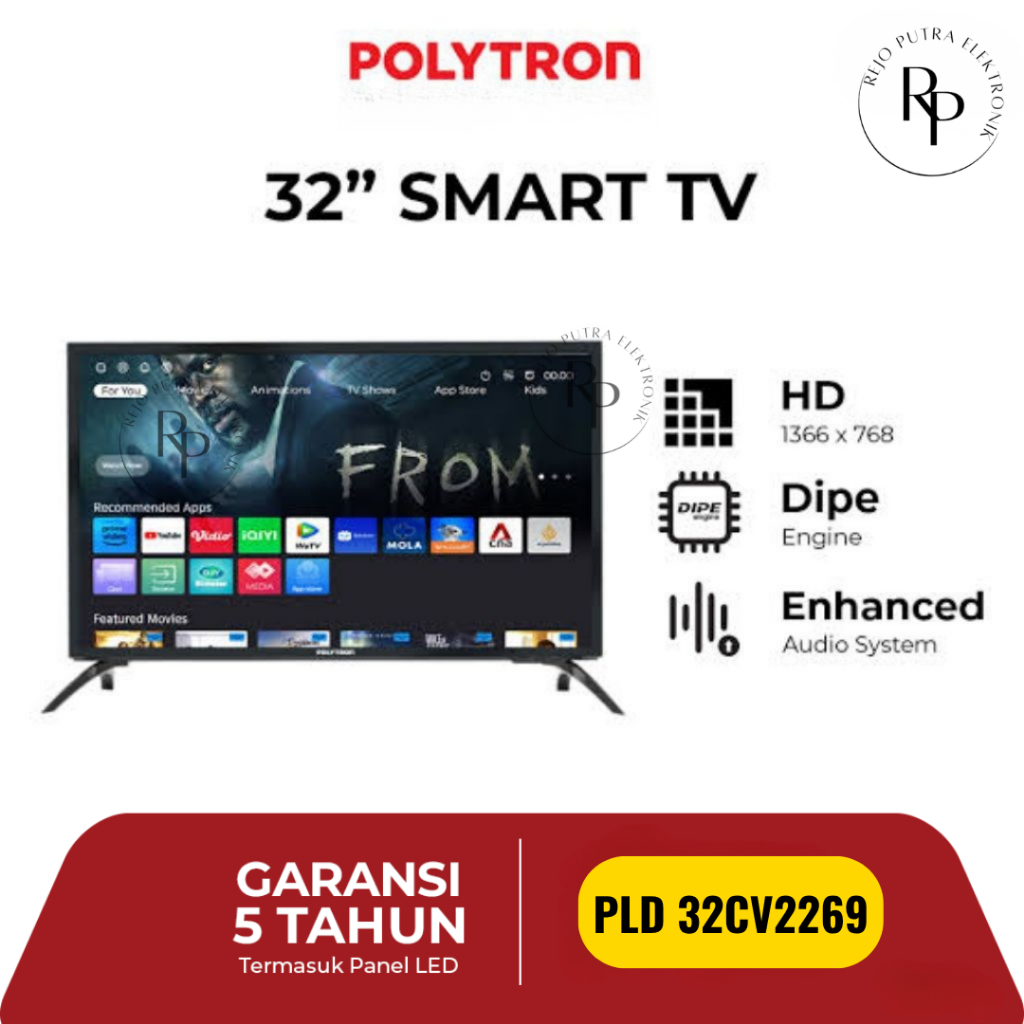 TV LED POLYTRON 32 INCH SMART TV PLD 32CV2269 COOLITA OS HD READY HDMI USB WIFI