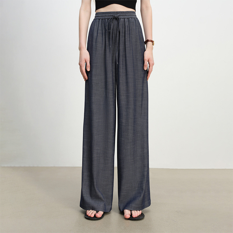 MEETBONIE Celana Kulot High Waist Korea Style Bahan Jatuh Adem Loose Pants Casual OOTD Terbaru