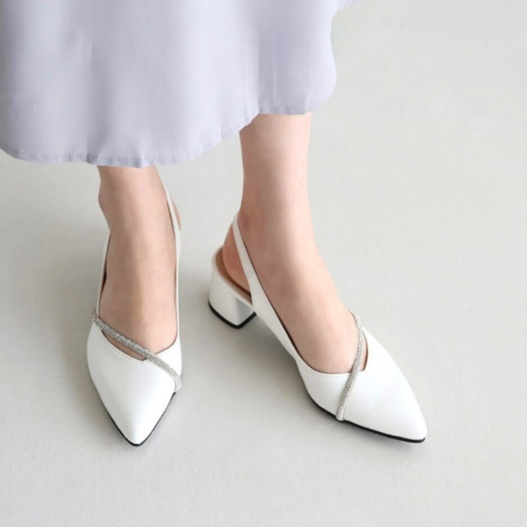 sepatu wanita heels 5 cm dione elegan big size pesta