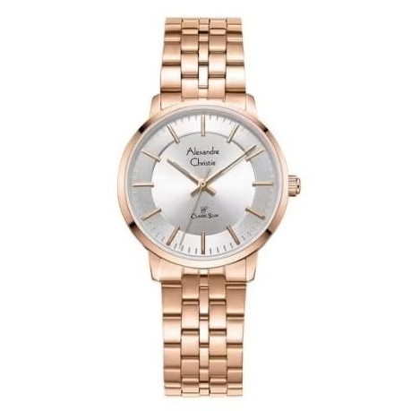 (New) Alexandre Christie 8692 White Rosegold Cewe