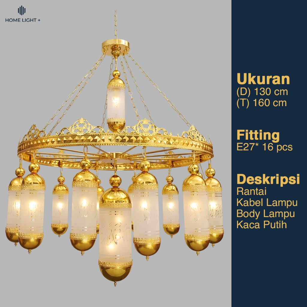 Lampu Gantung Klasik Antik Vintage Timur Tengah Maroko Masjid Besar Ruang Tamu  66