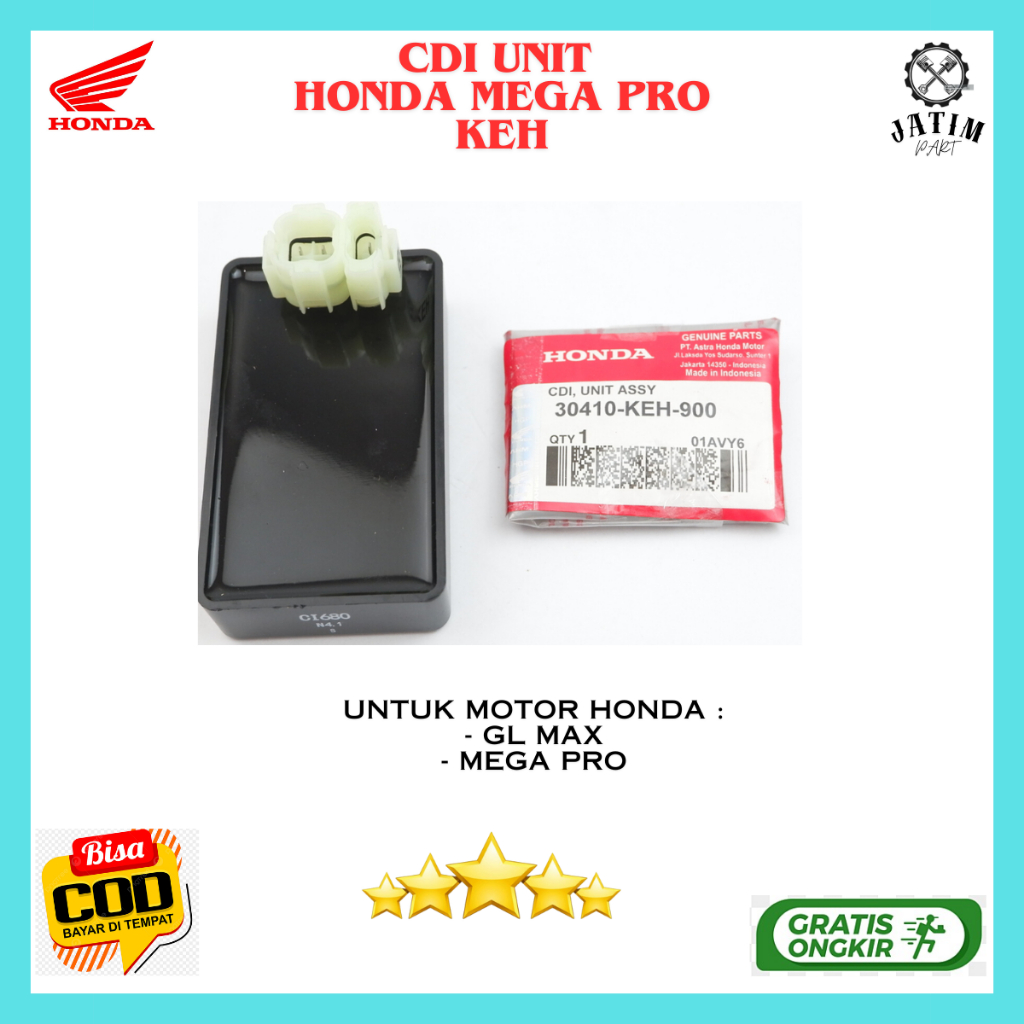Cdi Mega Pro Ori / Cdi Unit Honda Gl Pro Asli Bawaan Motor - 3410-KEH-900