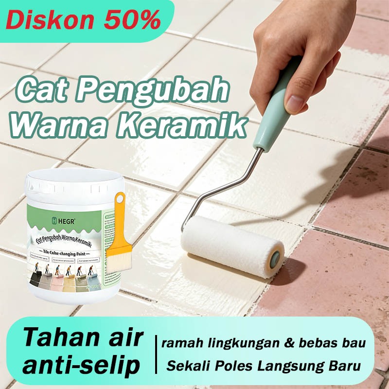 Cat Keramik Renovasi 1KG– Tanpa Demo, Tahan Air, Anti Licin – Untuk Lantai & Dinding Kamar Mandi – U