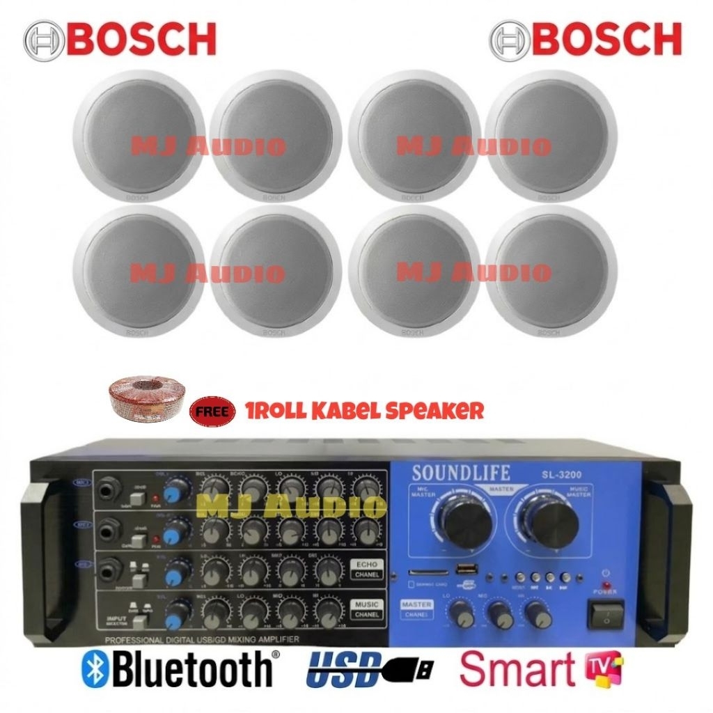 Paket Speaker Ceiling TOA Indoor / Paket Speaker Plafon TOA ( 8 Speaker )