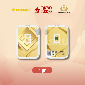 LOGAM MULIA EMASKU 1 GRAML,EMASKU HARTADINATA,FINE GOLD 99.99%