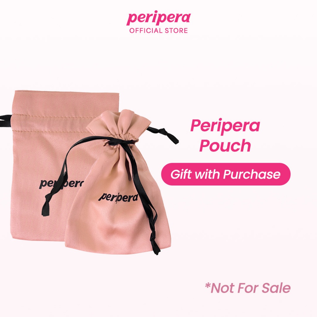 [GIFT Not For Sale] - Peripera Pink Satin Makeup Pouch