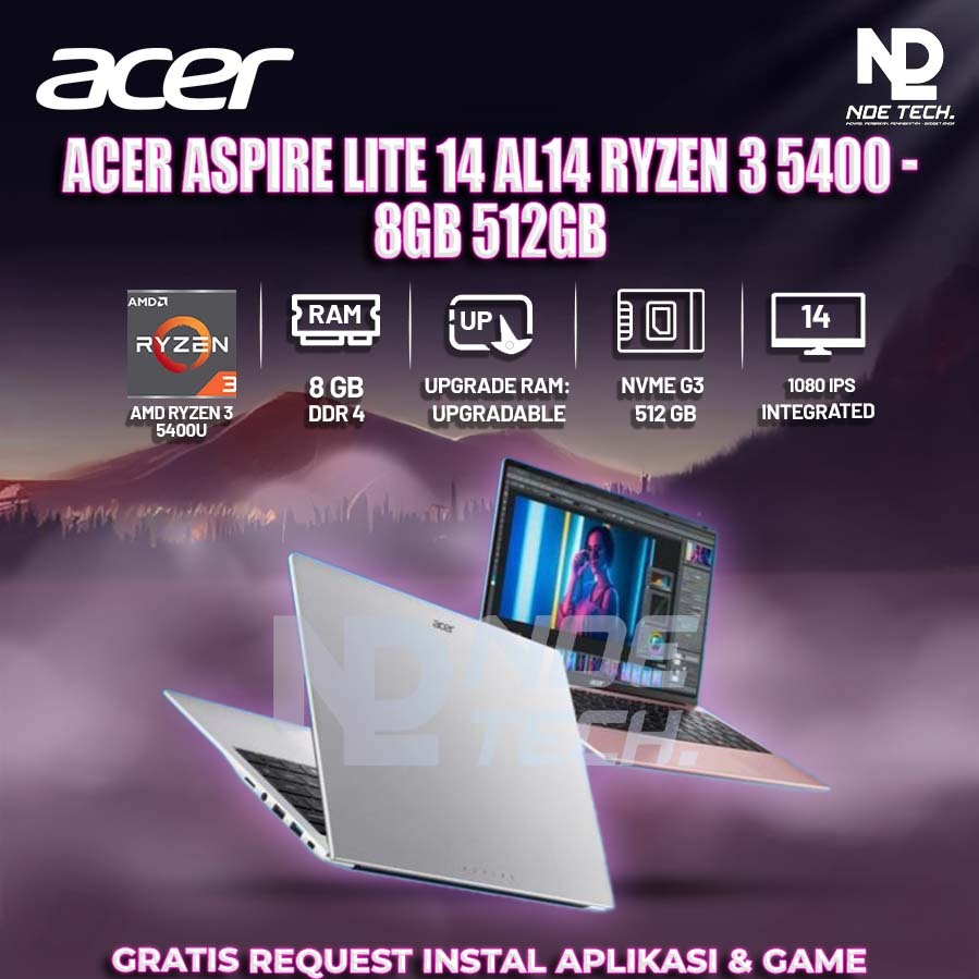 ACER ASPIRE LITE 14 AL14 RYZEN 3 5400