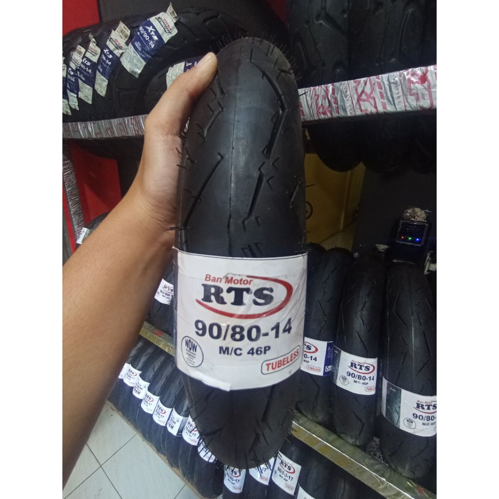 BAN MOTOR UKURAN 90/80 RING 14 TUBE TYPE