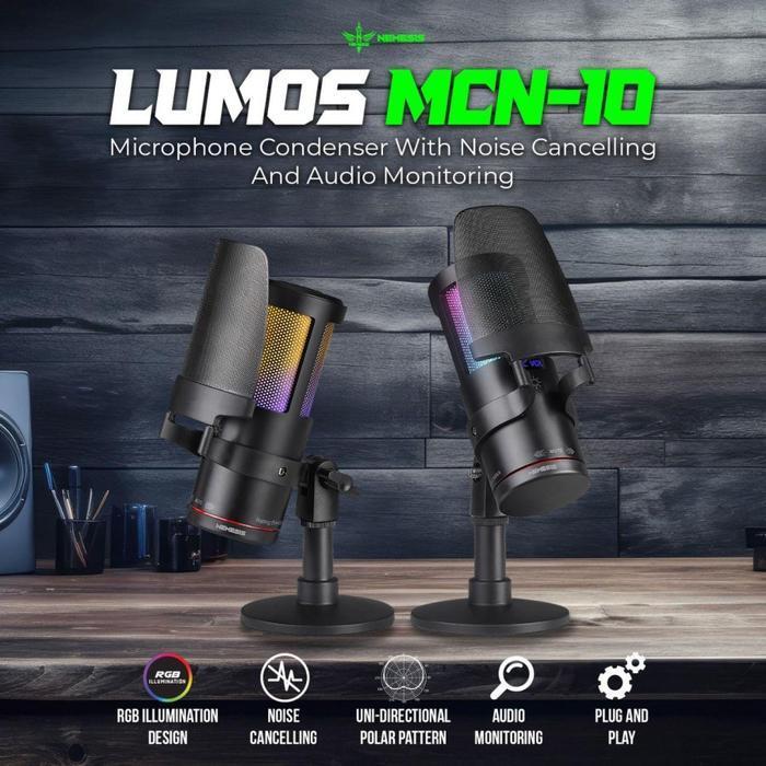 Microphone Condenser NYK Nemesis LUMOS MCN-10 With Noise Cancelling