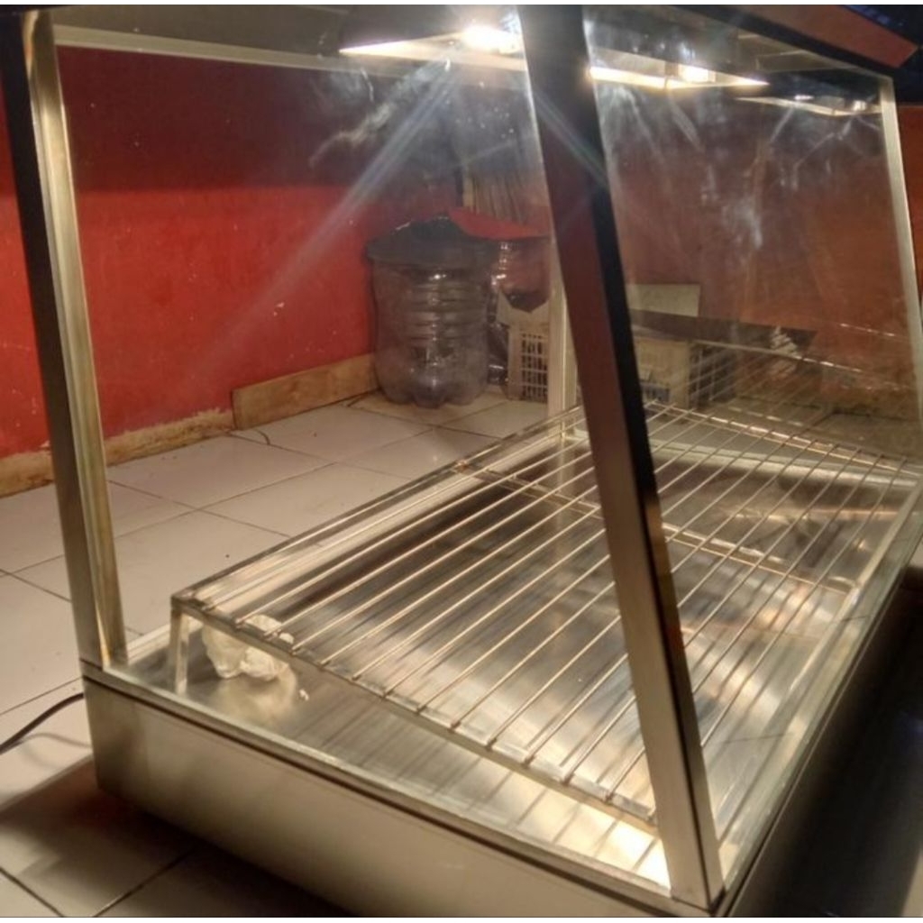 Etalase Fried Chicken Bahan Stainless 1 rak