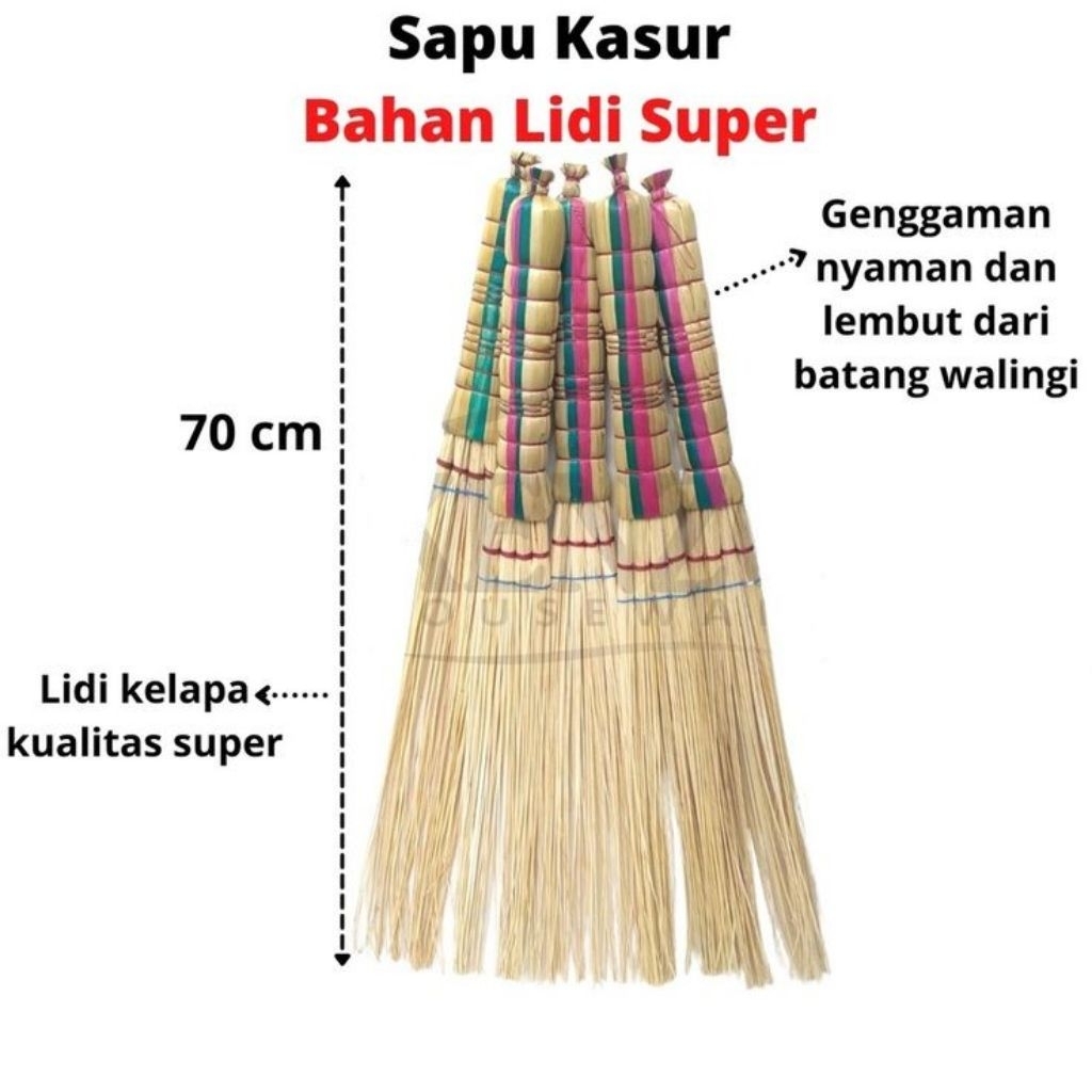 [TERLARIS] SAPU LIDI KASUR GAGANG ROTAN & GAGANG PLASTIK ANTI PATAH PEMBERSIH DEBU