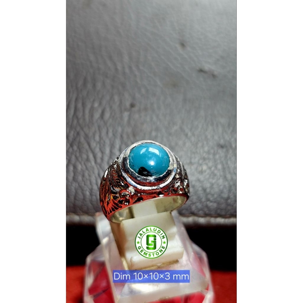 batu bacan coklat kebiruan + bonus