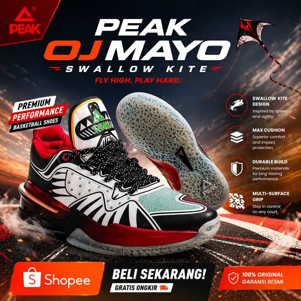 PEAK Basketball Shoes NBA OJ MAYO SIGNATURE Swallow Kite