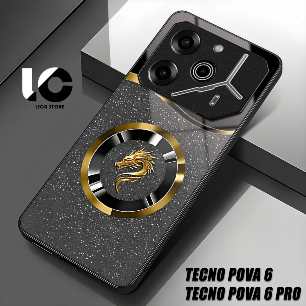 Softcase Hp TENCO POVA 6 Casing TENCO POVA 6 PRO Case Glossy Cassing kaca kilau Pelindung Hp Aksesor