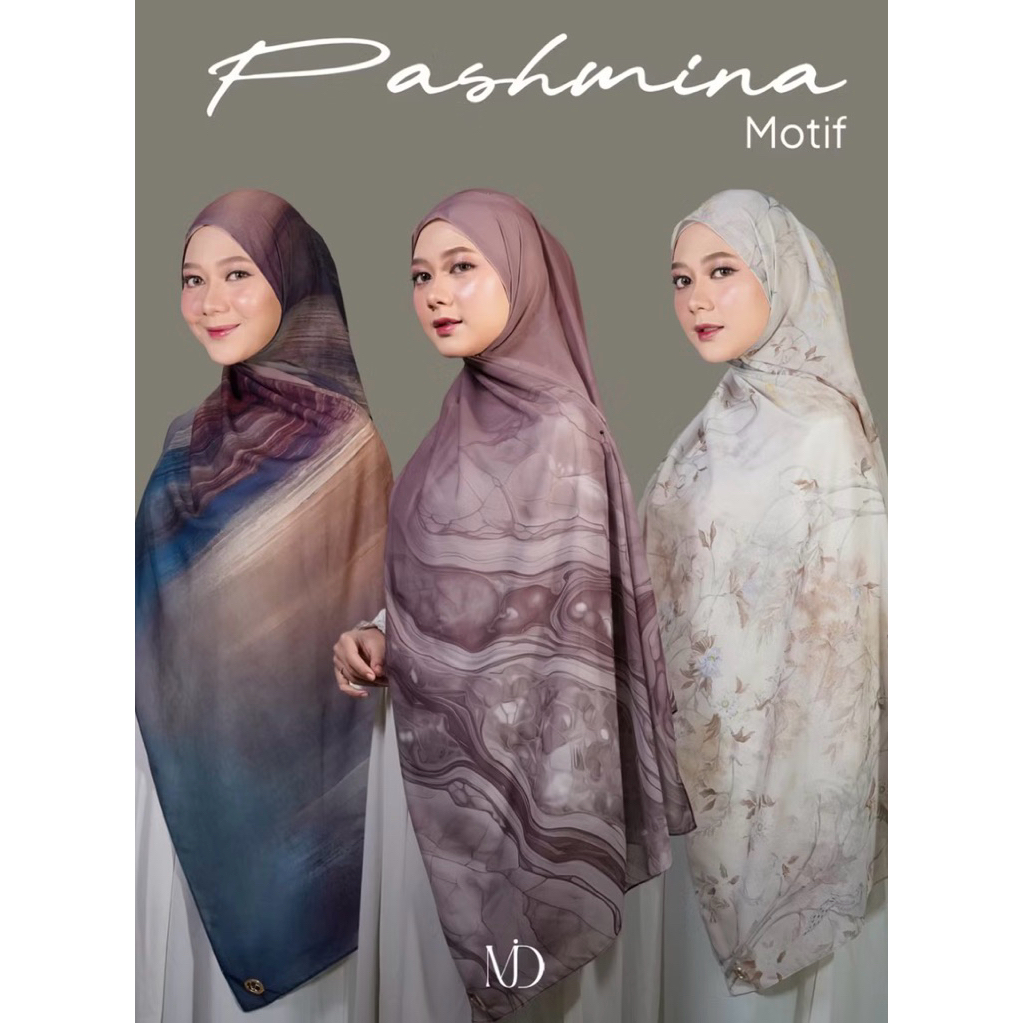 MUDY - Hijab Pashmina Ceruty Motif (Pasmina Ceruty Babydoll Motif)