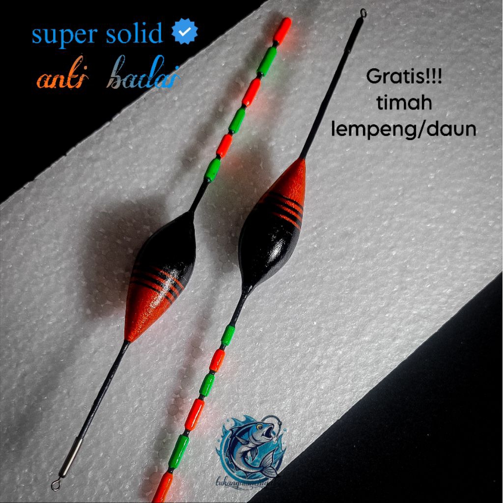 pelampung pancing anti badai sensitif | panjang 15cm 20cm 25cm 30cm | full lilit benang (A)