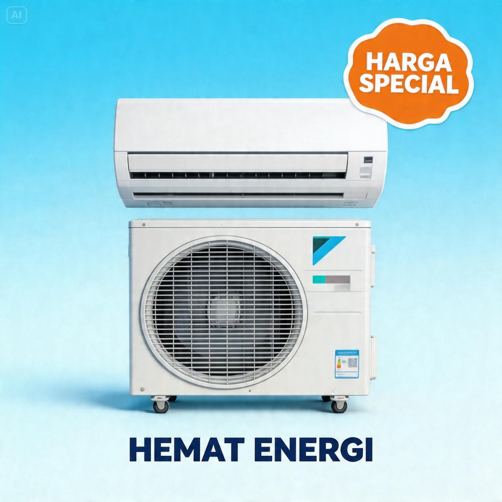 AC bekas 1/2 pk + Pasang