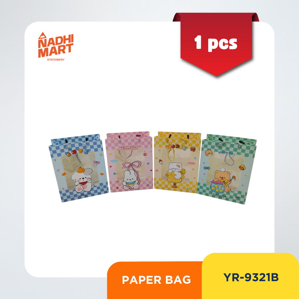 PAPER BAG 9321/PAPER BAG LUCU/PAPER BAG WARNA WARNI