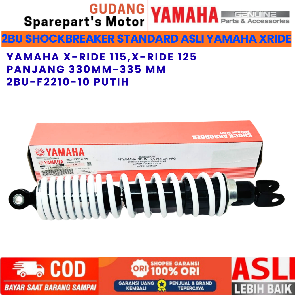 SHOCKBREAKER 2BU PUTIH ASLI YAMAHA X-RIDE 115 YAMAHA X-RIDE 125