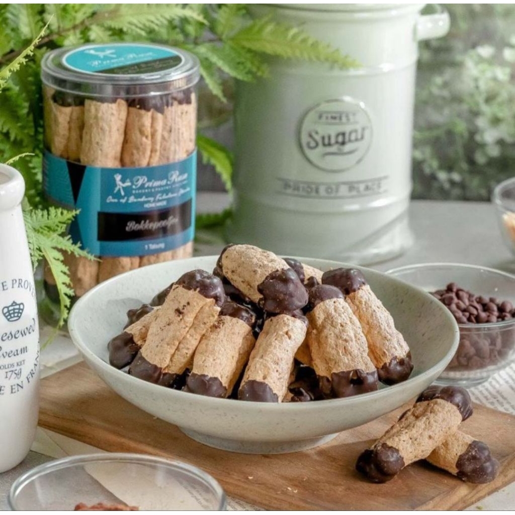 PRIMA RASA Bokkenpotjes Coklat Kue kering Oleh-Oleh Bandung Renyah Garing Bahan Premium Rasa Coklat