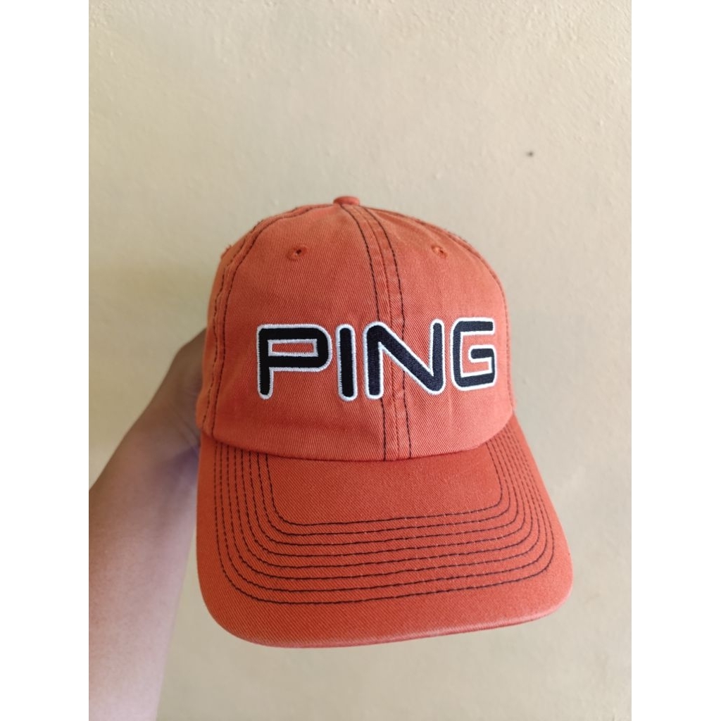 topi golf pria ping golf katun ori second terbaik