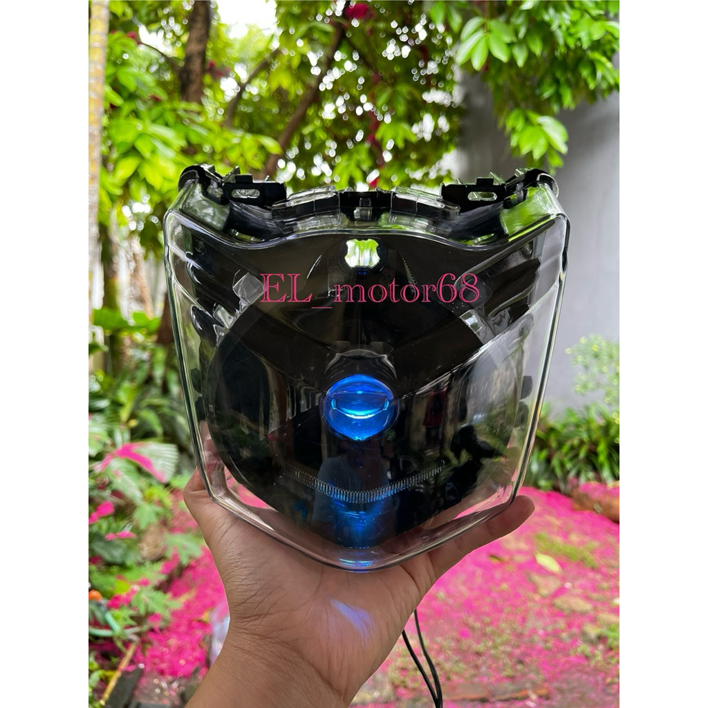 Lampu biled soket BEAT KARBU-BEAT LAMA lampu biled h4 cahaya biled