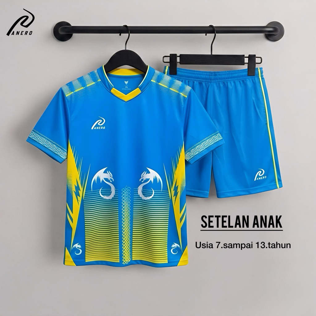 KHAF SETELAN BAJU BOLA SEPAK BOLA ANAK USIA 6-14 TAHUN
