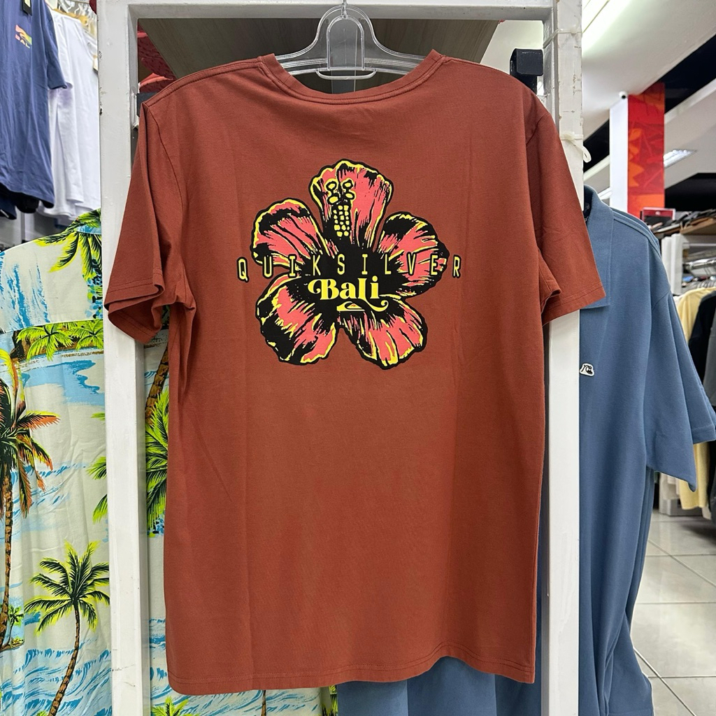 Kaos Quiksilver Bali Hibiscus Brick