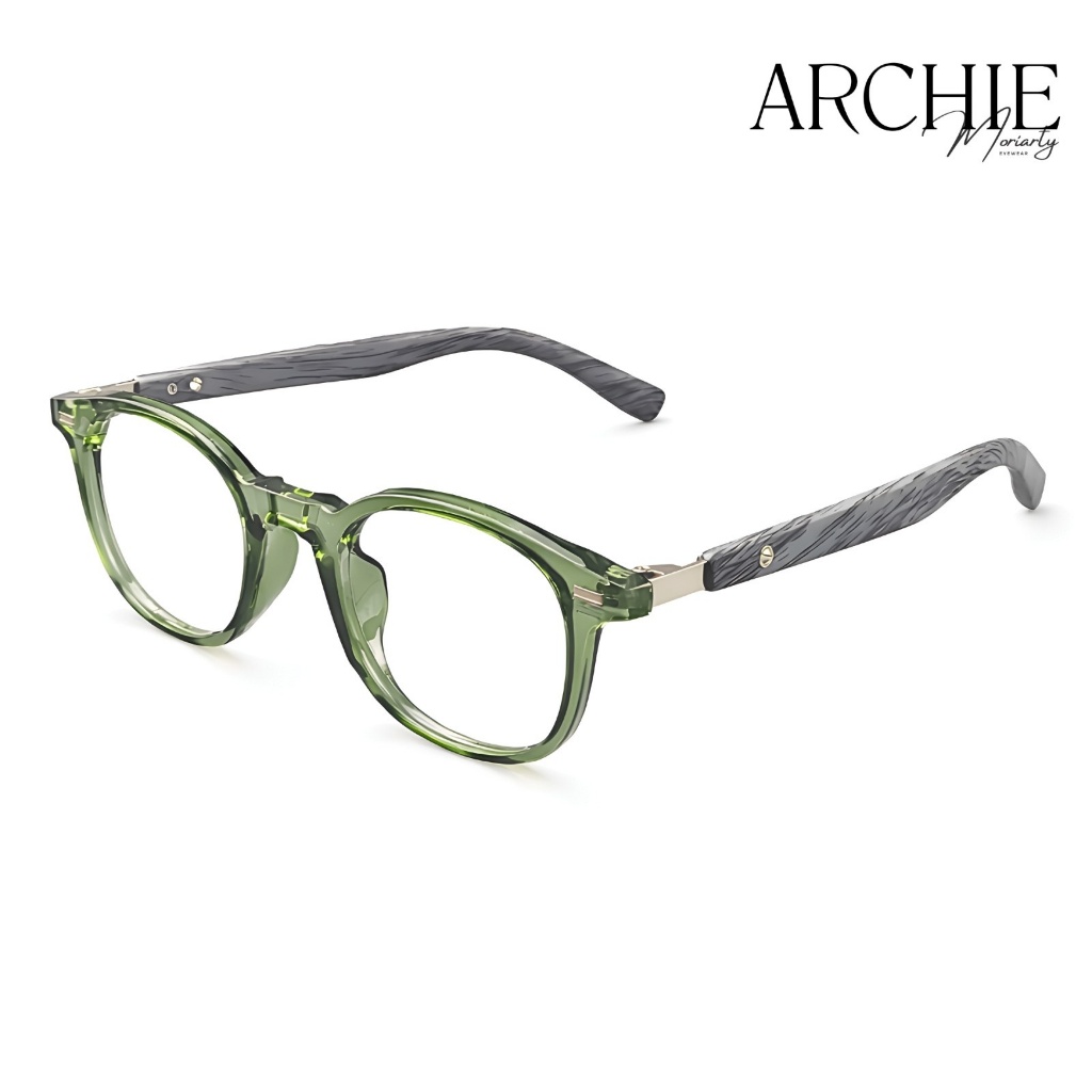 Kacamata Minus Bulat Sage Steel Muka Kecil Medium Pria Wanita Medan MORIARTY - ARCHIE