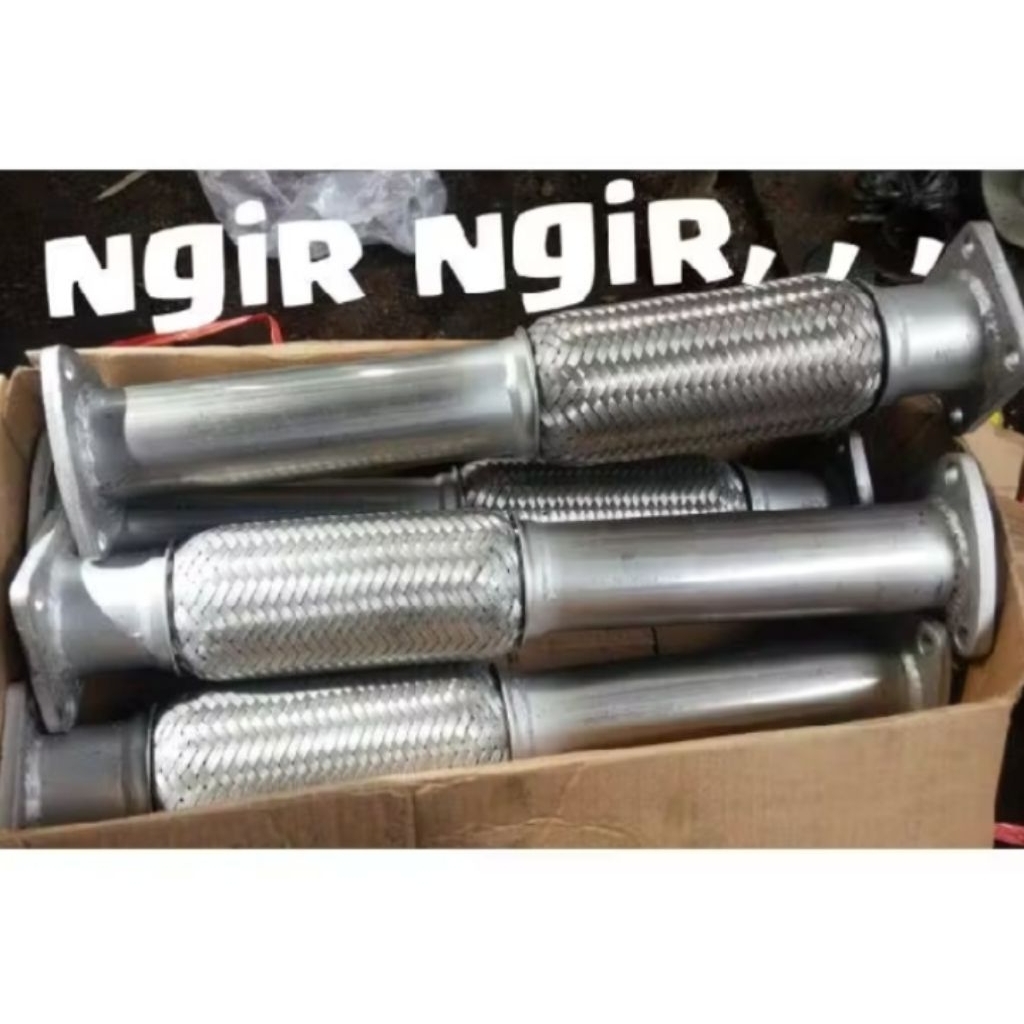 kenalpot fleksibel canter original copotan