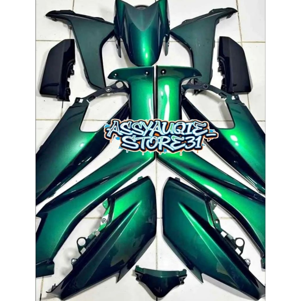 Cover Full Set Body Halus Nmax N-Max Old 2015 2016 2017 2018 2019 Warna Custom Moonlight Green