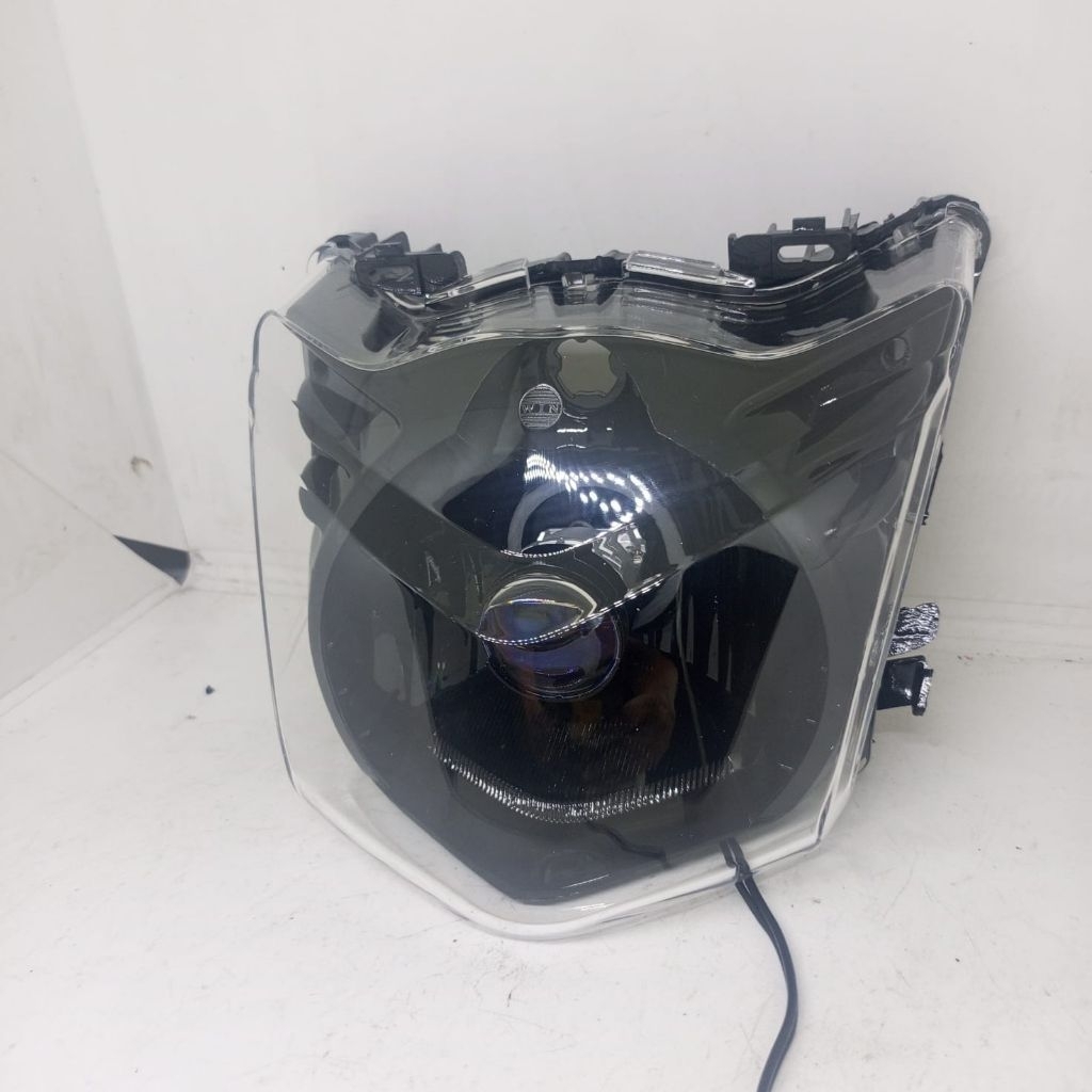 REFLEKTOR LAMPU DEPAN HONDA BEAT KARBU MODEL H4 SATU SET