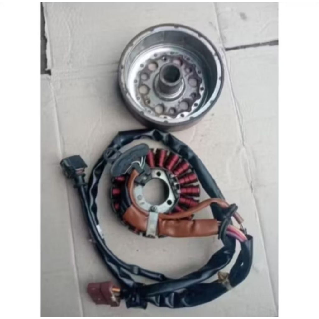 SPUL MAHNET 1SET MOTOR HONDA VARIO 150 OLD TINGGAL PASANG ORIGINAL COPOTAN