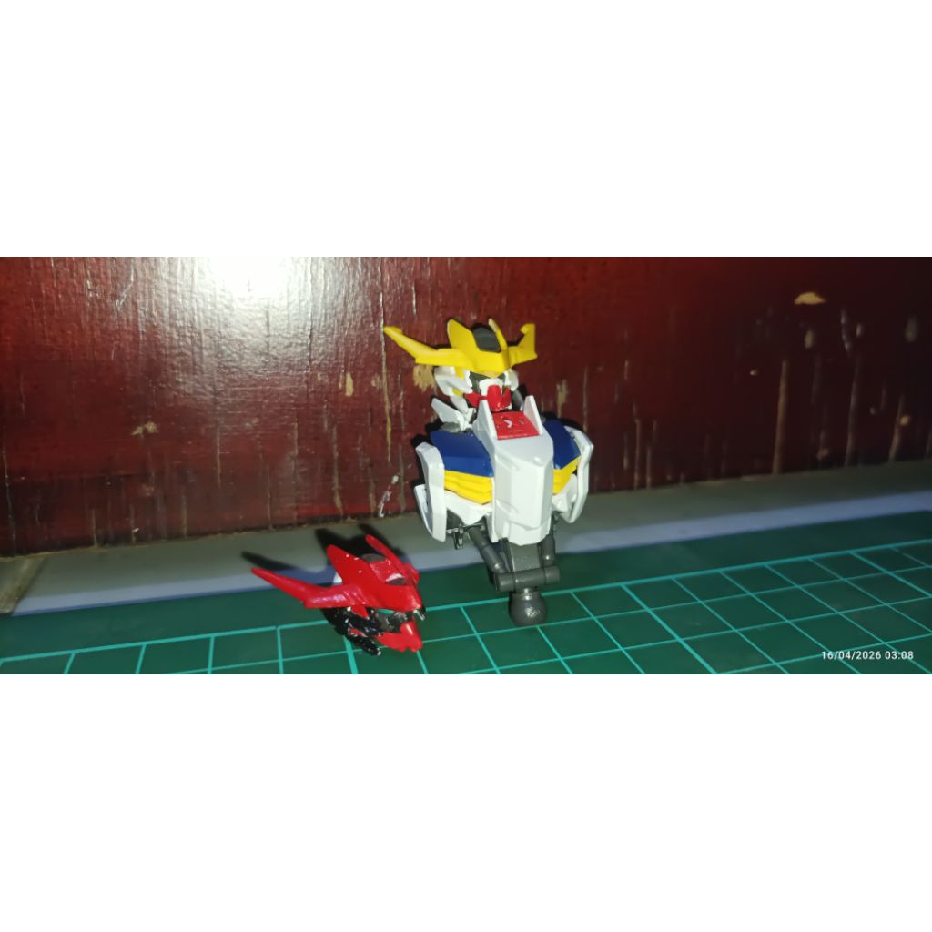 Part Hg barbatos lupus rex bootleg. part kepala warna merah junk. anggap bonus