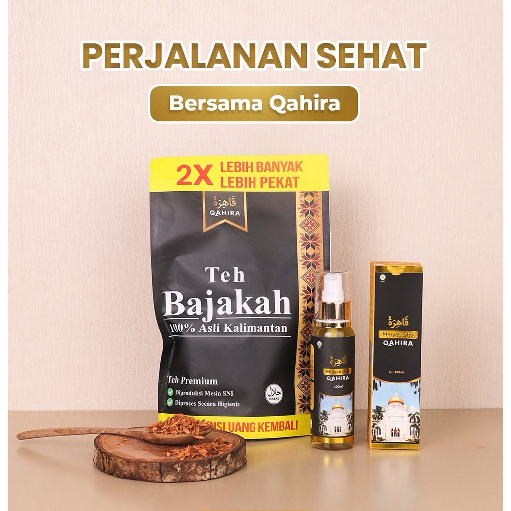 Teh Bajakah Qahira + Madu + Oil Herbal Asli | Solusi Benjolan Alami | 100% Original Kalimantan