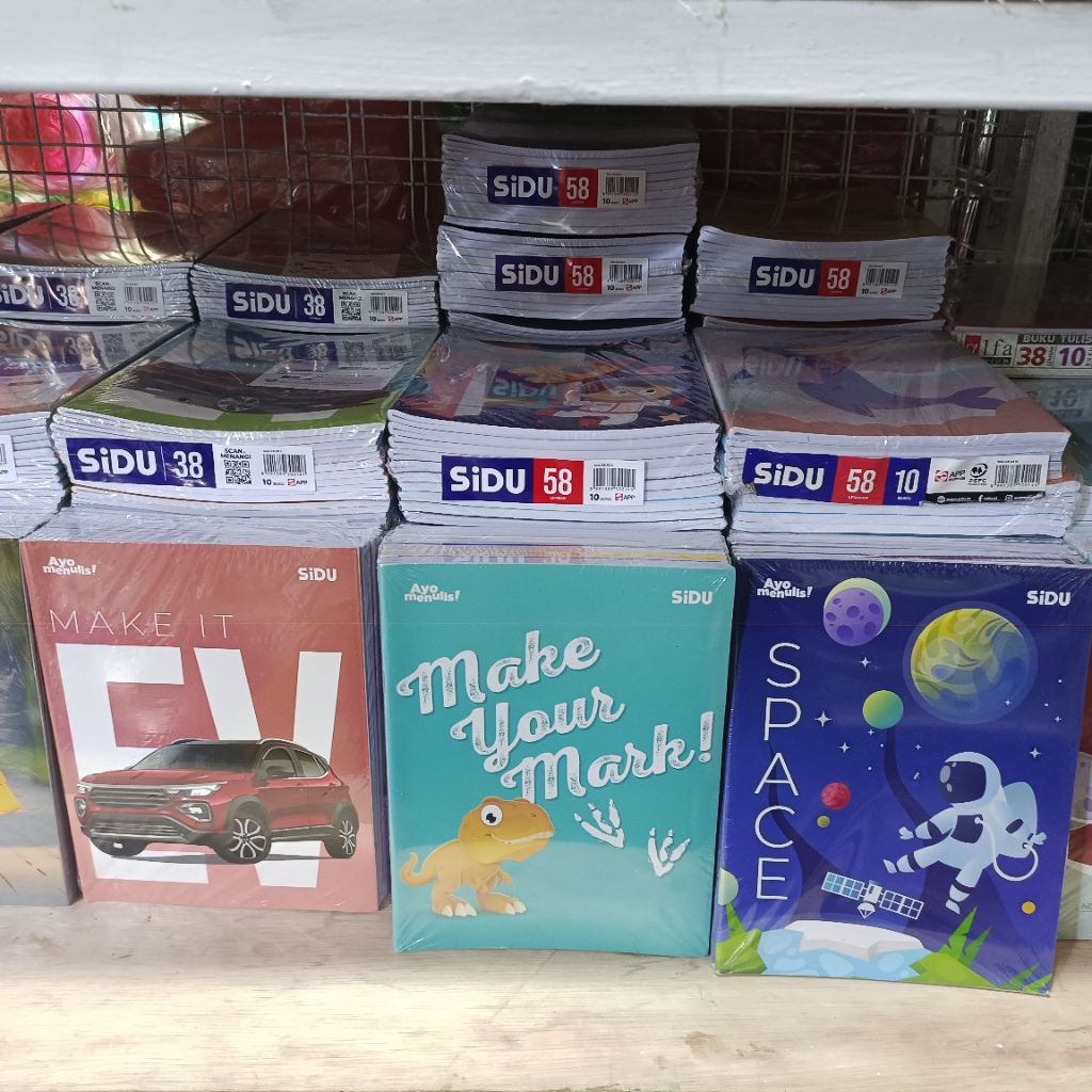 TPJ || Grosir Buku Tulis/ Buku sekolah Sidu 1 pak isi 10 Buku