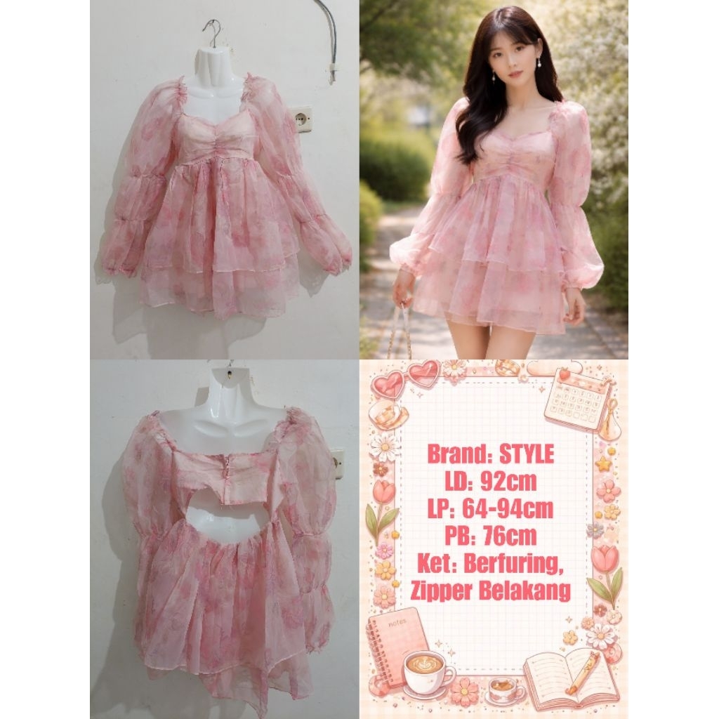 Dress Korea Style Kawaii Fairy Vintage