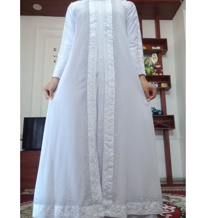 preloved gamis abaya putih murah