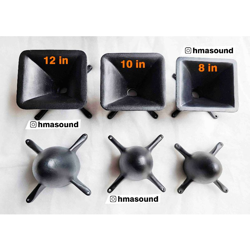 Horn + Rudal T24 12in 10in 8in Cor Diral Alumunium