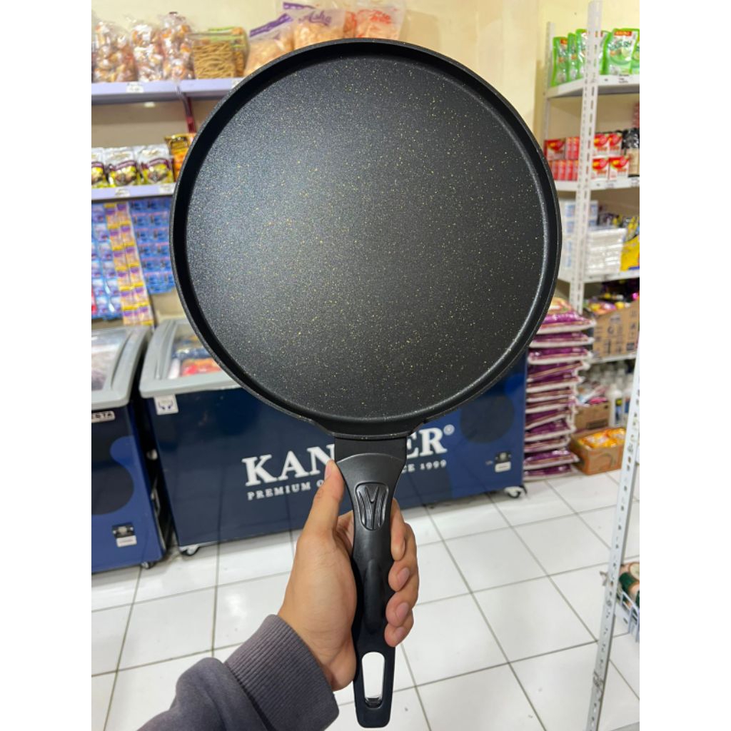 Grill Pan Jumbo Anti Lengket Real Picture Bahan kokoh Panggangan Teflon Pembakaran