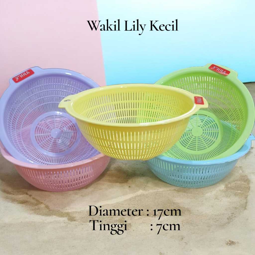 WAKUL SARINGAN TIRISAN SAYUR DAN BUAH VIOLA LILY / WAKUL NASI MINI / WAKUL SOUVENIR / WAKUL PLASTIK 