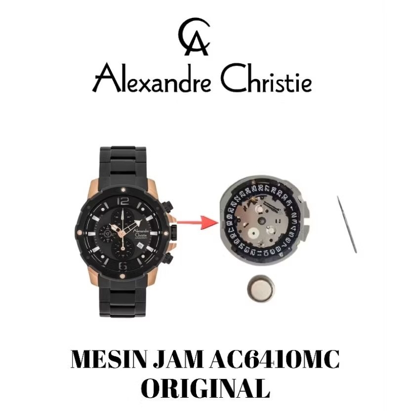 Mesin Jam ALEXANDRE christie Original AC6410MC