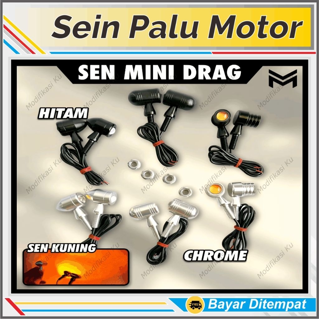 LAMPU SEIN LED MATA ELANG MOTOR MODEL PALU LANCIP DRAG MINI