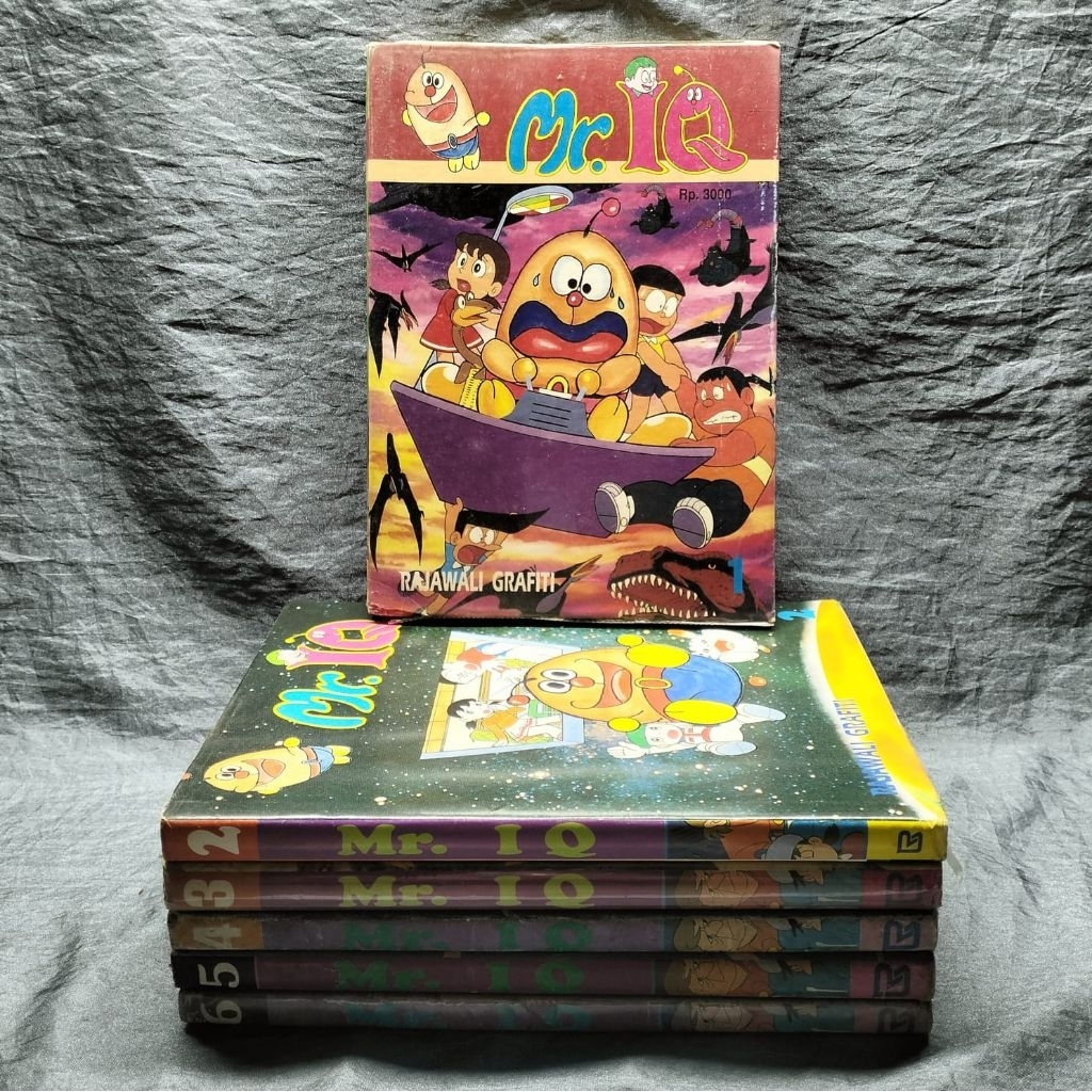 KOMIK BUKU FISIK MR IQ 1-6 TAMAT DORAEMON VERSI RAJAWALI GRAFITI INDONESIA FULLSET LENGKAP LANGKA