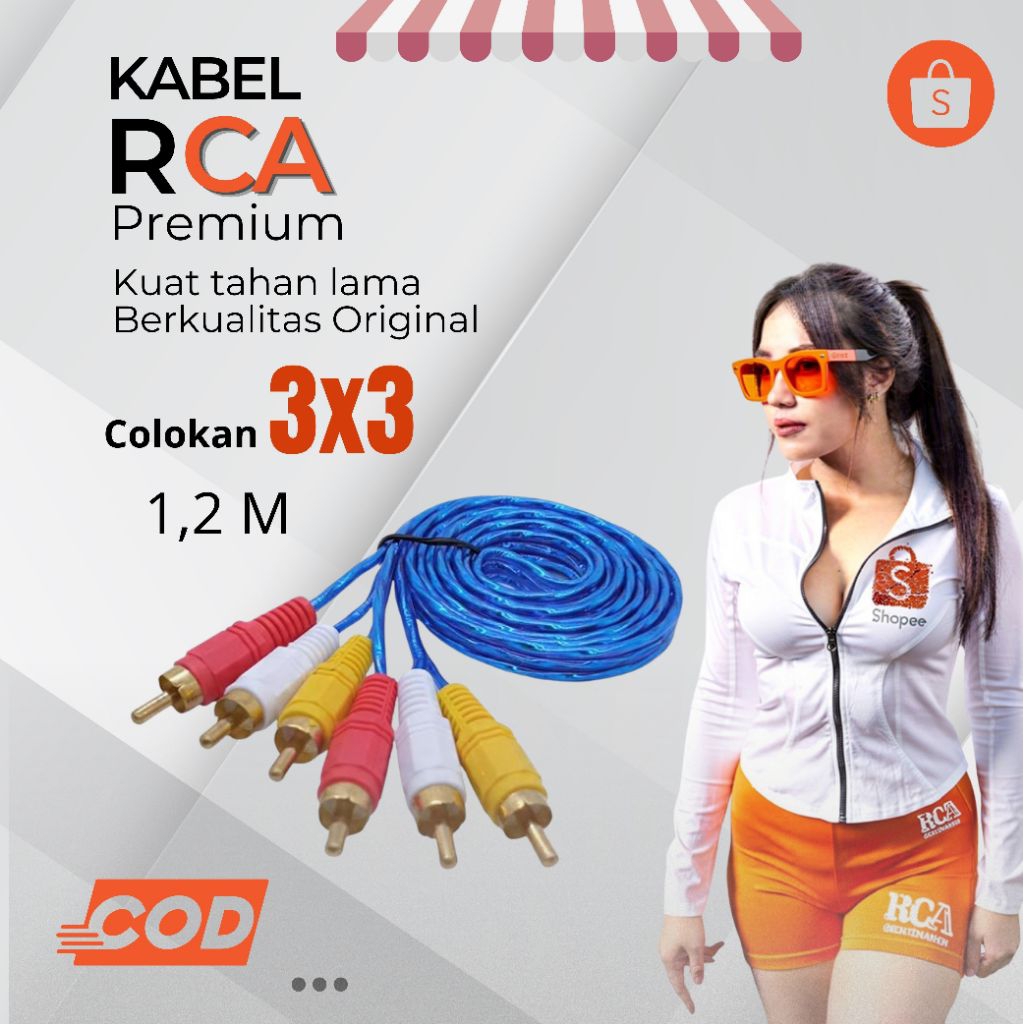 Kabel RCA untuk STB & Audio