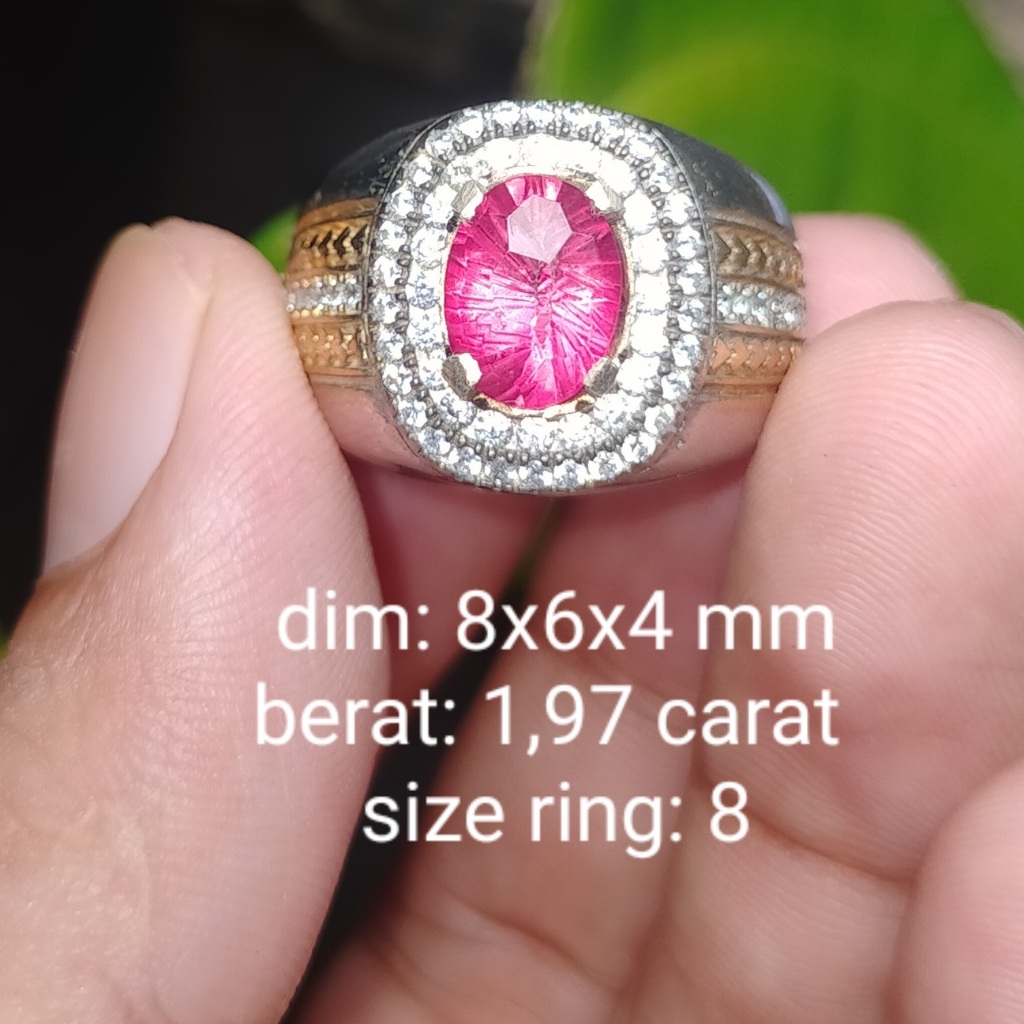 BATU TOPAS MERAH ASLI NATURAL cek batu lainnya wulung opal bacan permata kalimaya kinyang pria wanit