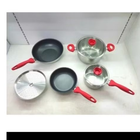 Supra 7 pcs cookware stainless / panci set Supra stainless